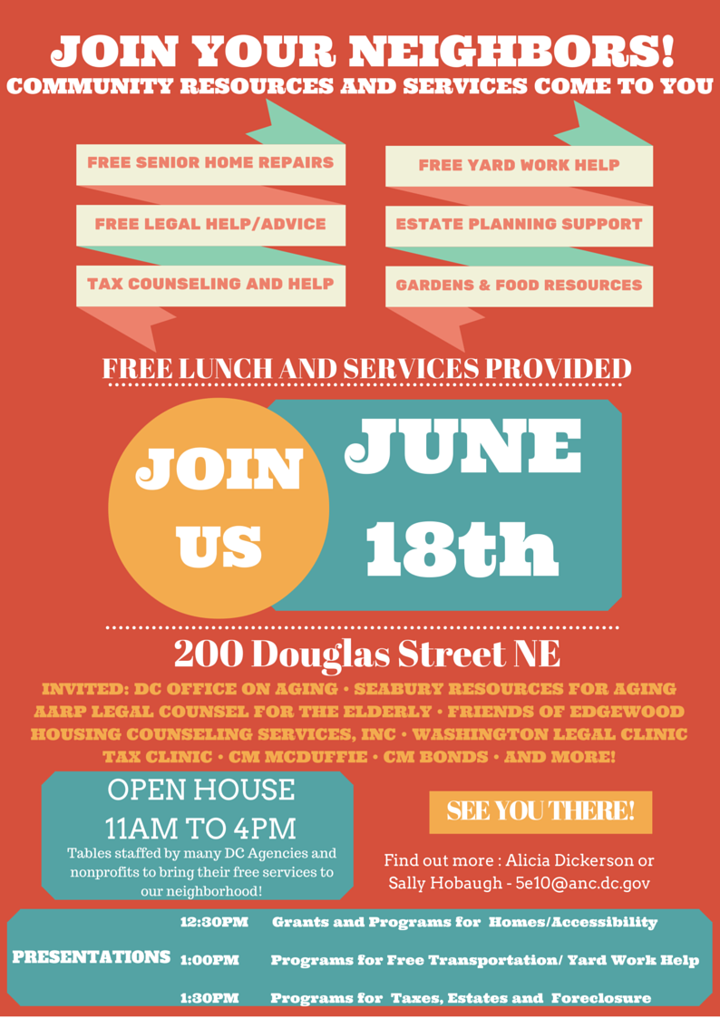 Neighbors Helping Neighbors – Saturday June 18 – Eckington Civic ...